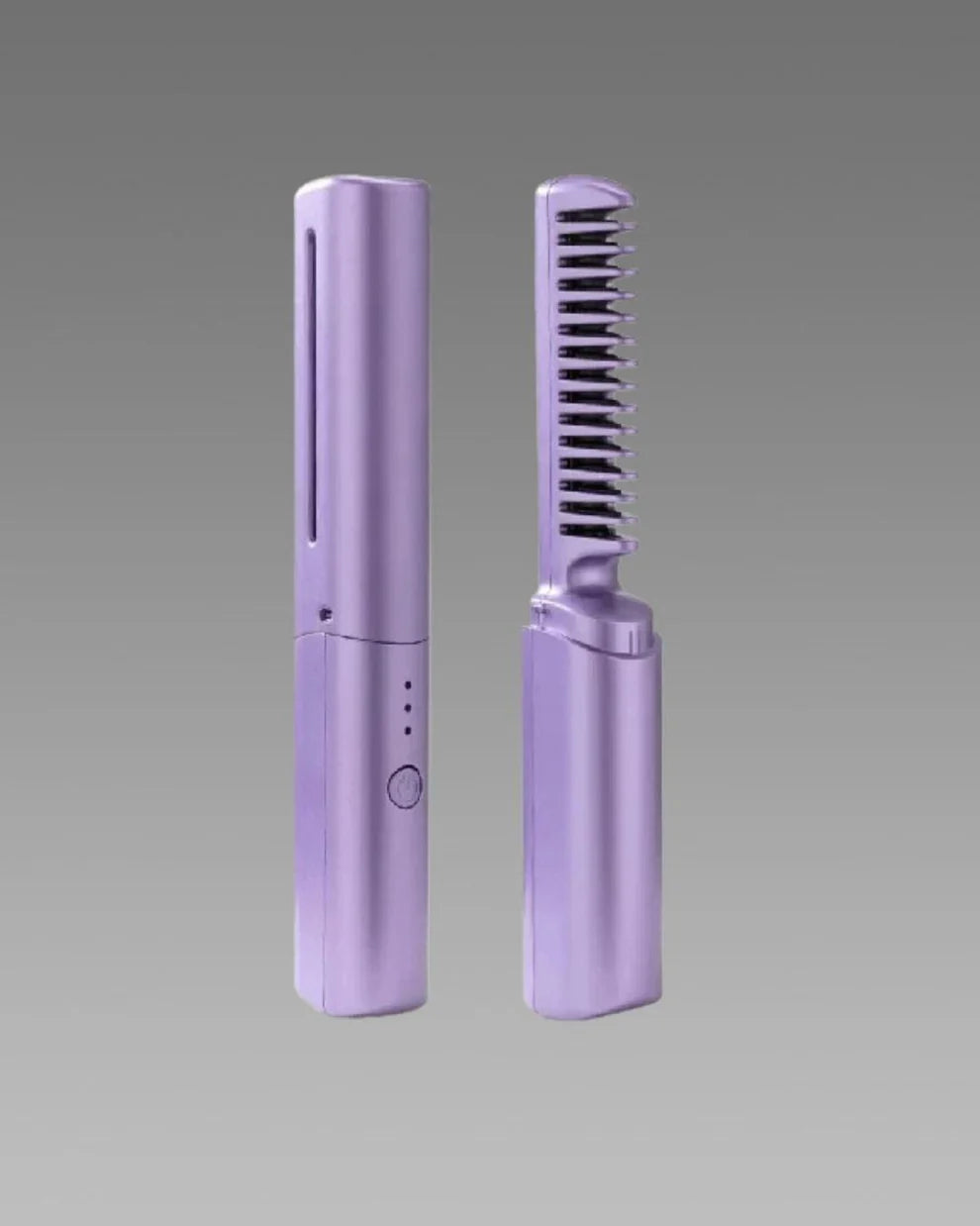 Portable Mini Hair Straightening Brush – USB Rechargeable Hair Styling Comb