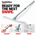 SwishWipe adjust, angle and rinse steps